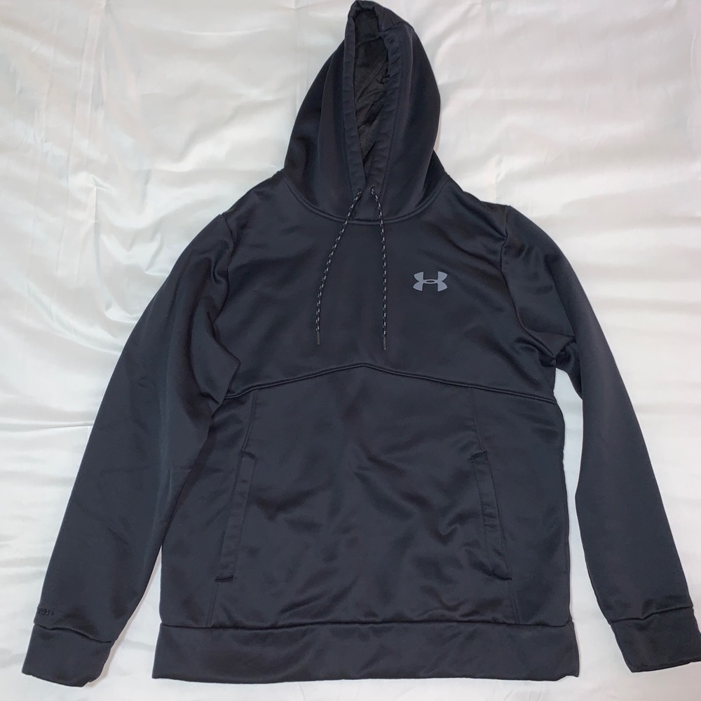 Under Armour Black Sweatshirt Hoodie Medium